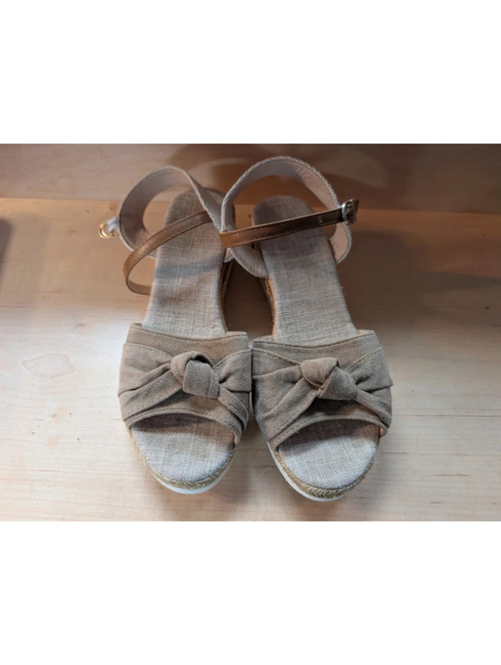 Tan Platform Espadrille Sandals EU 41 US 10
